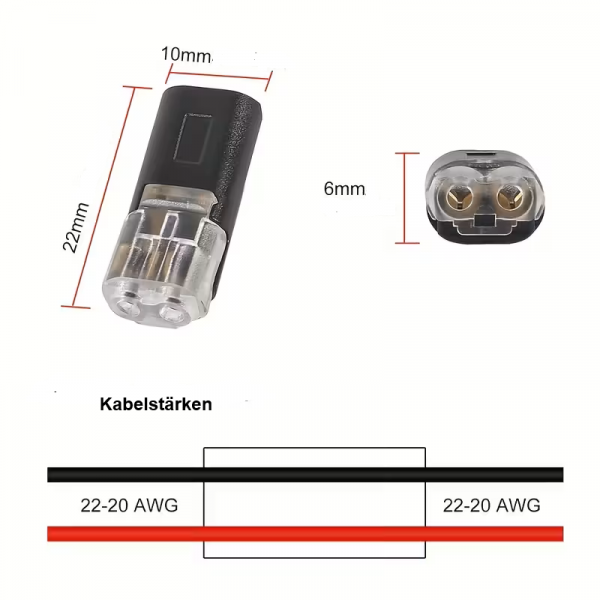 Modellbahn Kabelverbinder / Kabelverlängerung
