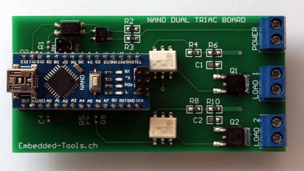 Arduino NANO TRIAC Shield