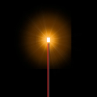 Blinkende SMD LED 0805 Orange mit Decoderlitze Blinkende SMD LED 0805 Orange mit Decoderlitze