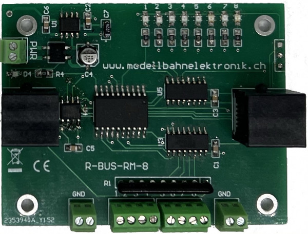 Achtfach Rückmelde Decoder für ROCO R-BUS