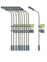 Strassenleuchte / Peitschenleuchte mit Werbetafel HO-Spur Strassenleuchte / Peitschenleuchte mit Werbetafel HO-Spur