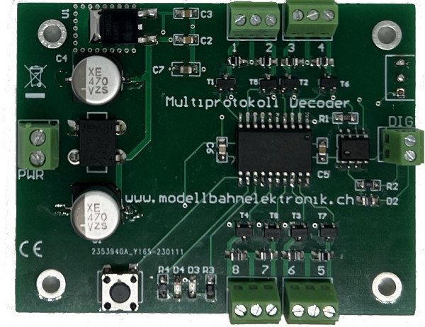 Achtfach Power DCC Schaltdecoder