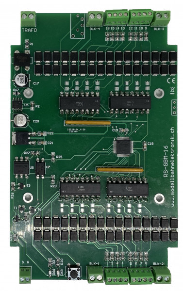 16fach RS-BUS Gleisbelegtmelde Decoder RS-GBM-16